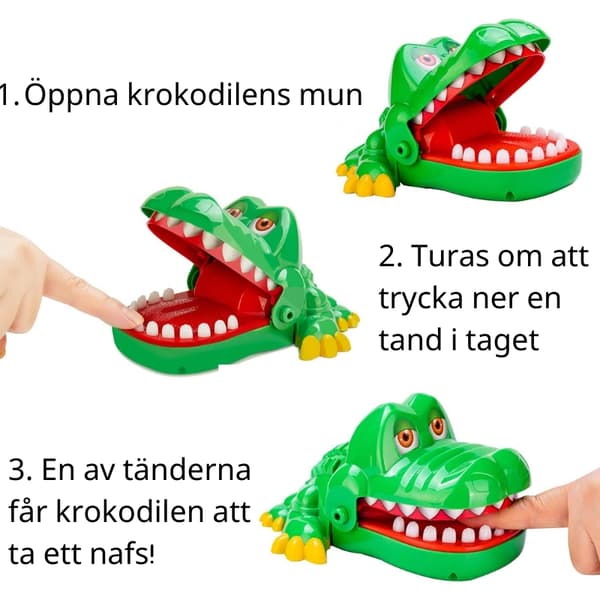 Suuri Megahungrig Krokotiili Hammaslääkäripeli 110 1-Pack