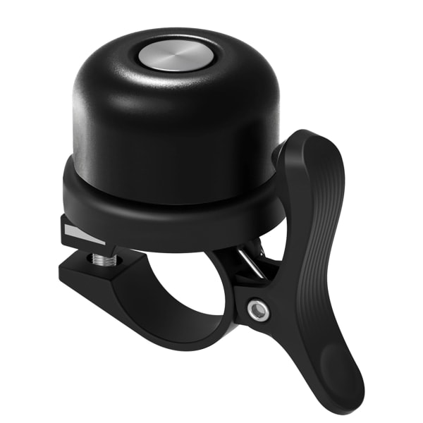 Ringeklokke med Airtag-holder til cykel Sort
