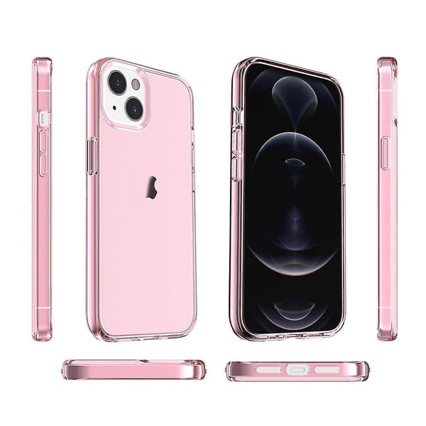 Transparent telefoncover Kompatibelt med iPhone 15 Pink