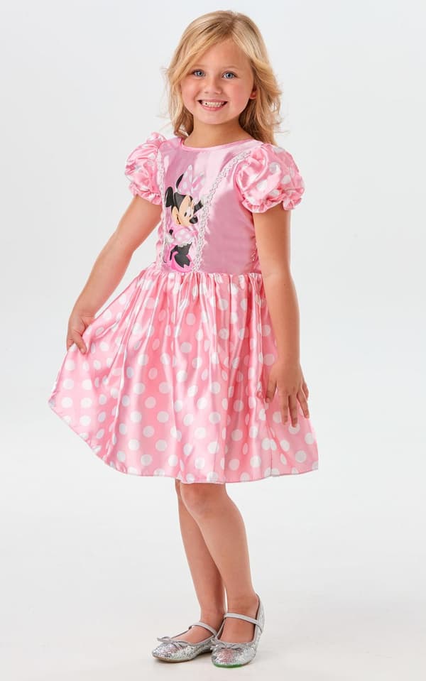 Minnie Mus (7-8 år) Mimmi Pigg-kjole Rosa 8