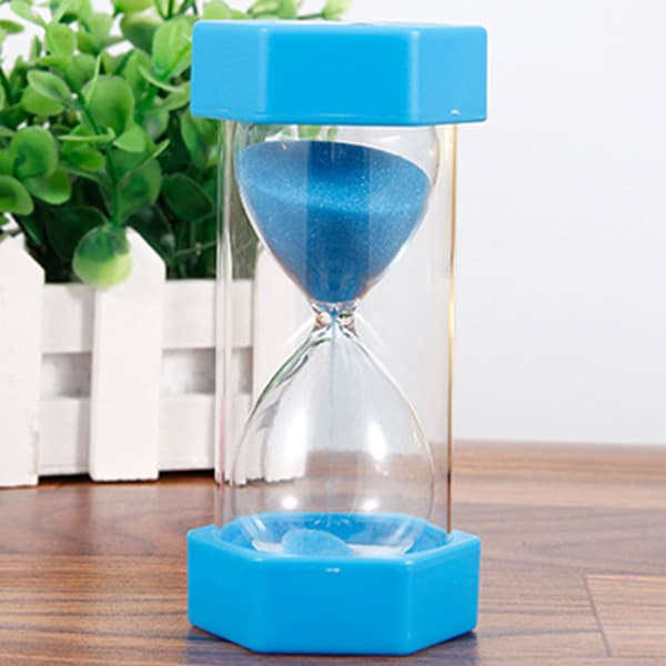 Timeglass på 5/10/15/20/30 minutter, tilbehør til eggkjøkkentimer, gave til barnespill, blå Blue 20minutes