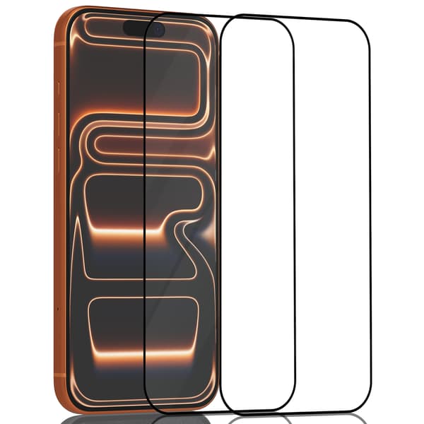 2-Pack Kompatibelt med iPhone 17 Pro Max Skärmskydd - Härdat Glas 9H - Superkvalitet 3D iPhone 17 Pro Max