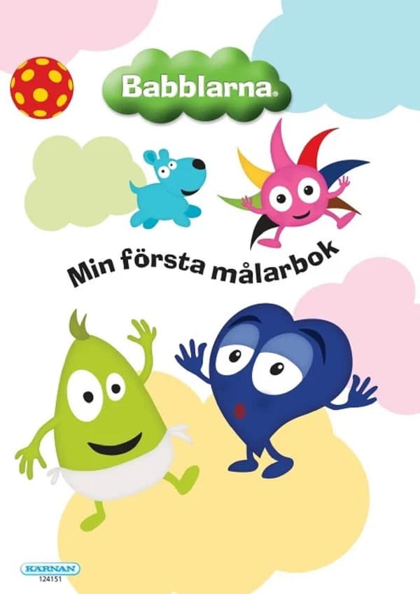 Babblarna Ensimmäinen värityskirjani multifärg multicolor