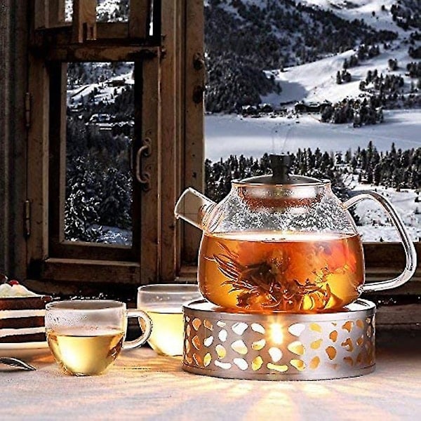 Premium Tekandevaremer til Glaskander og Anden Varmebestandig Servering Brug Rustfrit Stål Lys Kaffe Te Varemer