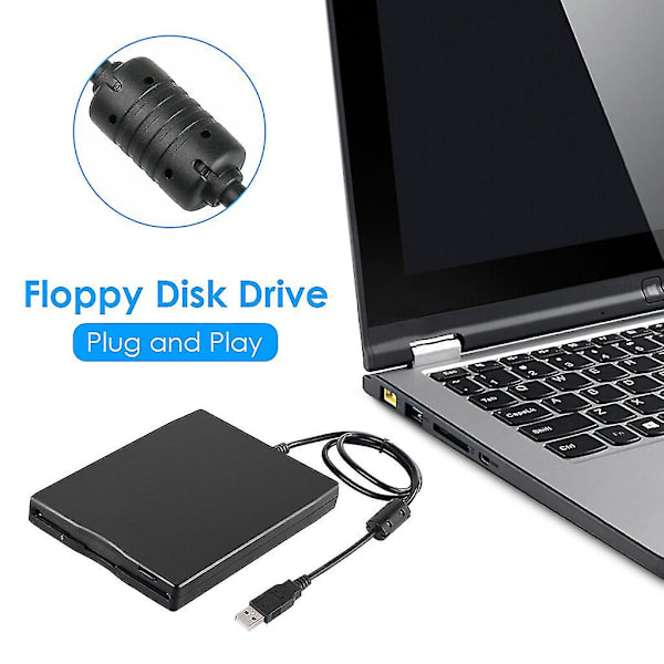 3.5-tums USB Diskettstation Portabel 1.44MB Extern Diskettläsare