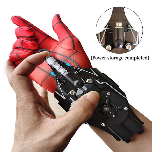 Spiderman Web Shooters Leksaker Spider-Man Lärare Cosplay Peter Parker Tillbehör Rekvisita Handskar För Barn
