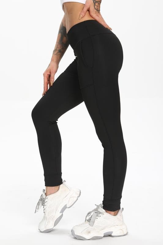 Sorte Leggings med lommer Sort Black m