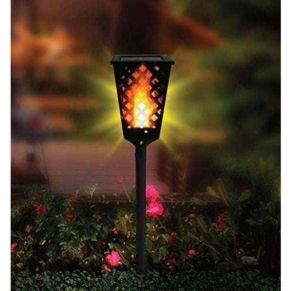 Flaming Solar Lantern for Outdoor Lighting