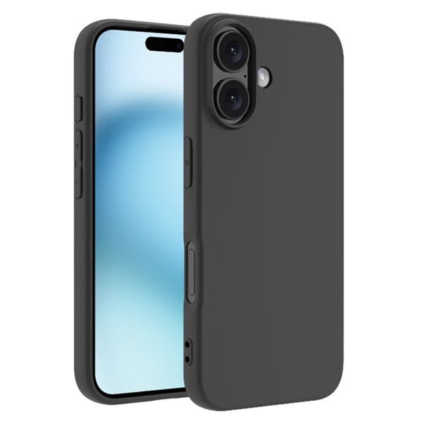 Compatible with iPhone 17 Matte Black Ultra-Thin TPU Case - Black Svart black