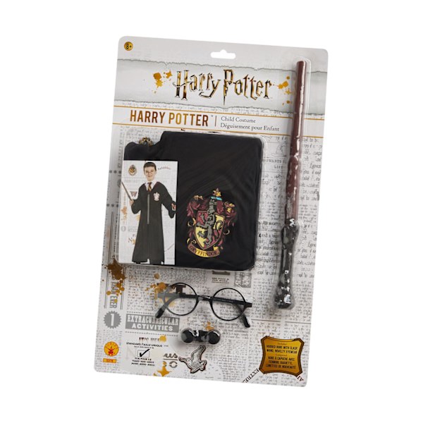 Harry Potter kappe briller tryllestav (5-8 år) Griffing Brun Polyester