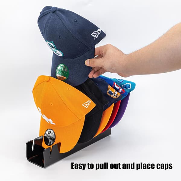 Baseball Cap Rack - Utstilling og oppbevaring - 2-pakning black