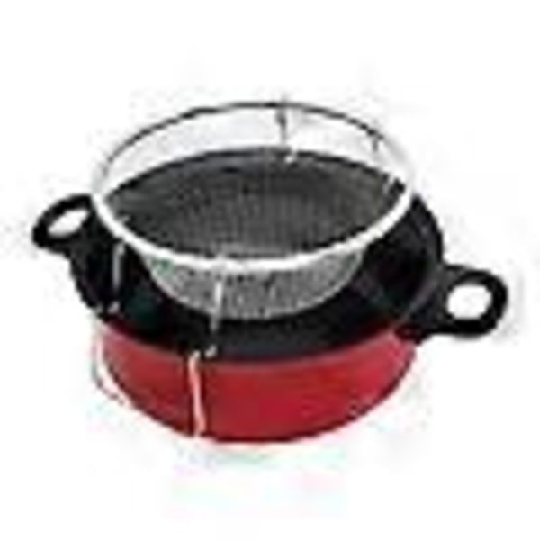 Frituregryde til hjemmebrug med låg, frituregryder i rustfrit stål, non-stick gryder