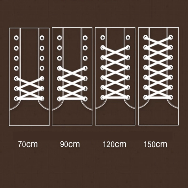 Runde Snørebånd 5-par Brun Brun 4 mm/1.5 m