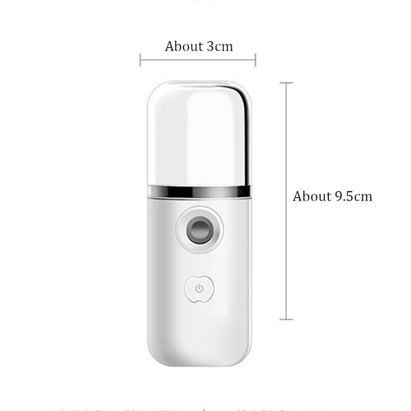 Nano Mist Sprayer Køler Ansigtsdamper HVID white