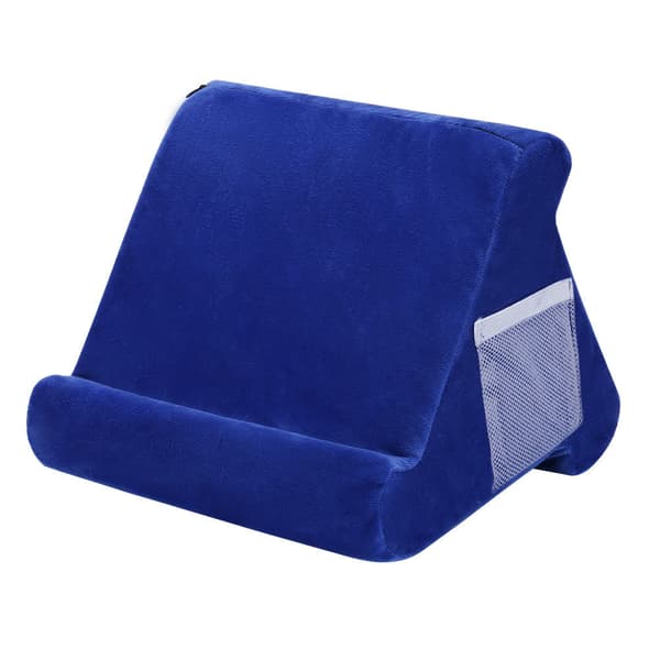 Tablet Pudeholder Foldbar Blød Pude Tablet blue