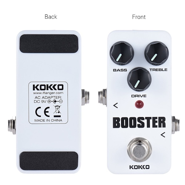 KOKKO FBS2 Mini Pedal Portabel 2-Band EQ Gitarreffektpedal