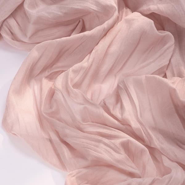 Rosa gasbindsduk, sommar bohemisk lantlig stil tyll grå-rosa gasbindsduk, lämplig för bröllopsfester (90*400cm)