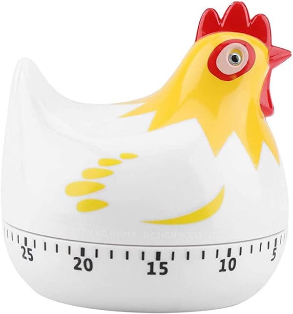 Køkkentimer, ovntimer, æggekogetimer, hvid køkkenæggetimer til hjemmebagning.