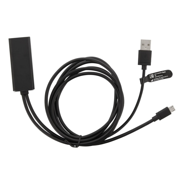 Ethernet-sovitin, heijastuslaite, 1 m, 100 Mbps, USB-A + USB MicroB