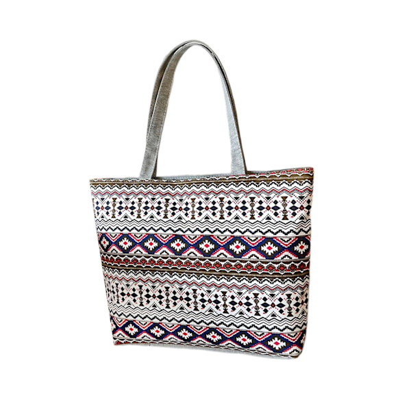 Embroidered Shoulder Bag for Women Tote Handbag Casual Lightweight Travel Bag