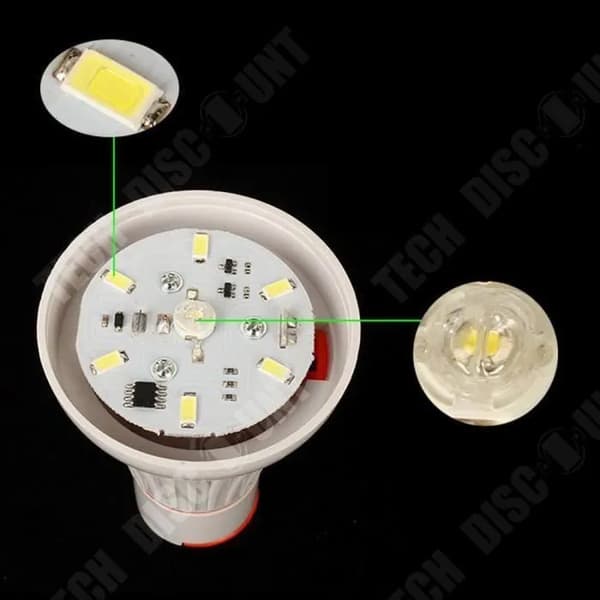 Campinglyhty -   - 6 LED - Valkoinen valo - 4 tilaa - Akunkesto 3–10 tuntia