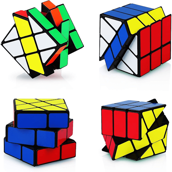 Magic Cube Fenghuolun 3x3, Speed Puzzle Cube Smidig Klistremerke 3D Puzzle Cube Hjernetrim Pedagogisk Leke for Barn Gutter Jenter Voksne