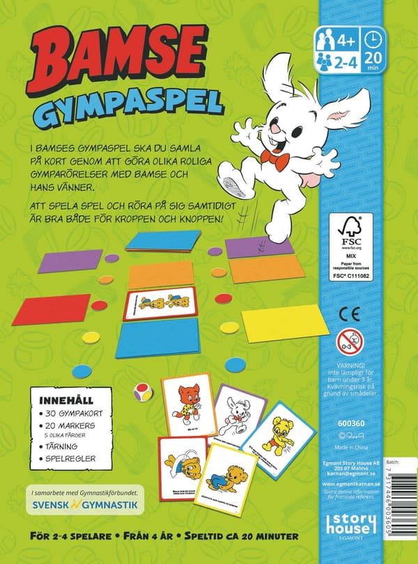 Bamse Gympaspel 2 4