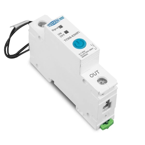 TOMZN Ewelink Enfasig WIFI Smart Energibräkare Kwh Mätning Övervakning Kretsbrytare Timer Relä för Smart Hem 63A
