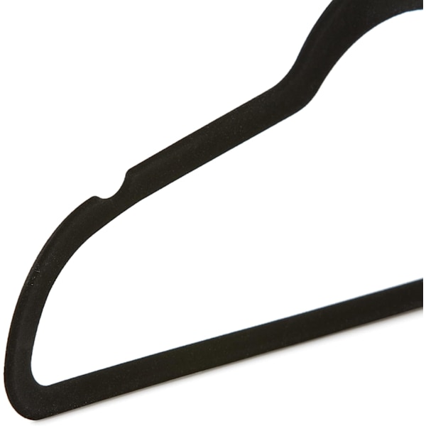 Fløjlsbøjler, Sorte, 30-pak Black