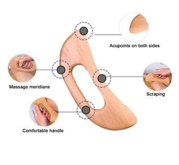 Træterapi Gua sha massageværktøj 150