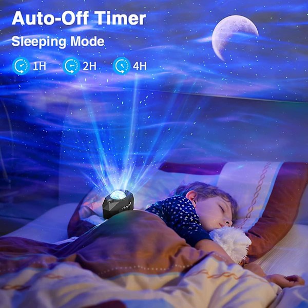 LED Aurora Projektor Galaxen Stjärnhimmel Projektorlampa Norrsken Sovrum Hem Rum Dekoration Nattlampor Armaturer Present
