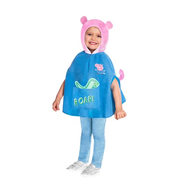 Peppa gris kappe 110 cm (4-6 år) med hette kjole greta gris 304