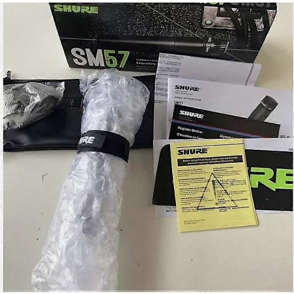 Shure SM57 SM57-LC Kardioid Dynamisk Trådbunden Instrumentmikrofon Svart UK