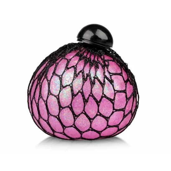 Stressball Lysende / Klemmeball i Nett – Glitter Multicolor multicolor