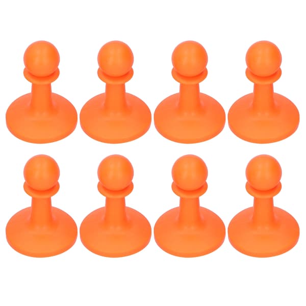 8-pack blixtskydd tältstångsstöd, orange tälttillbehör för utomhuscamping och vandring