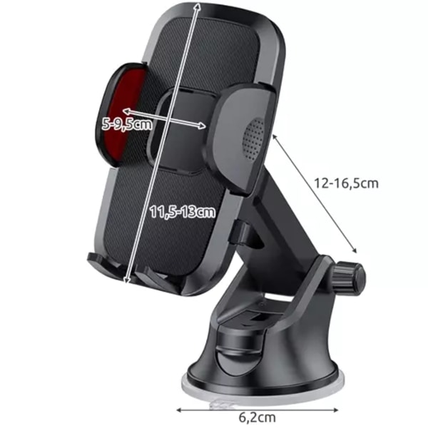 Mobilholder / Bilholder / Holder til Bil - Sugkopp