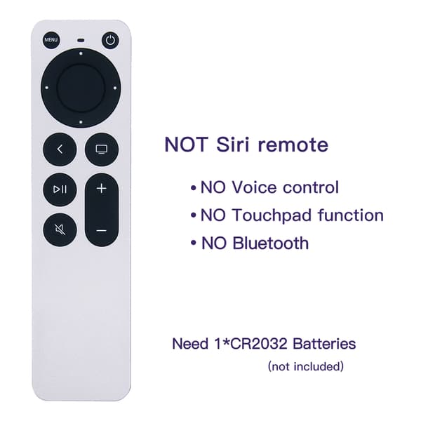 Universal Remote Control Compatible with Apple TV 4K Compatible Replacement Remote White white