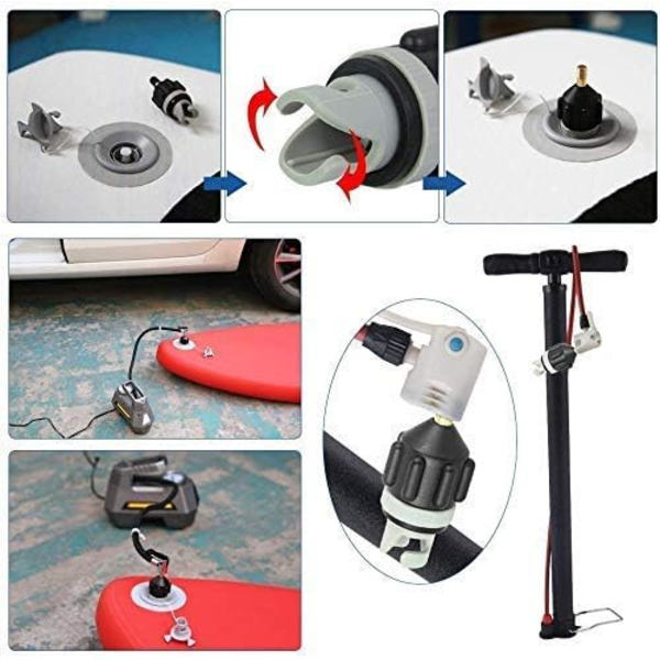 Orange 1-pak SUP luftpumpe kompressor ventil pumpeadapter