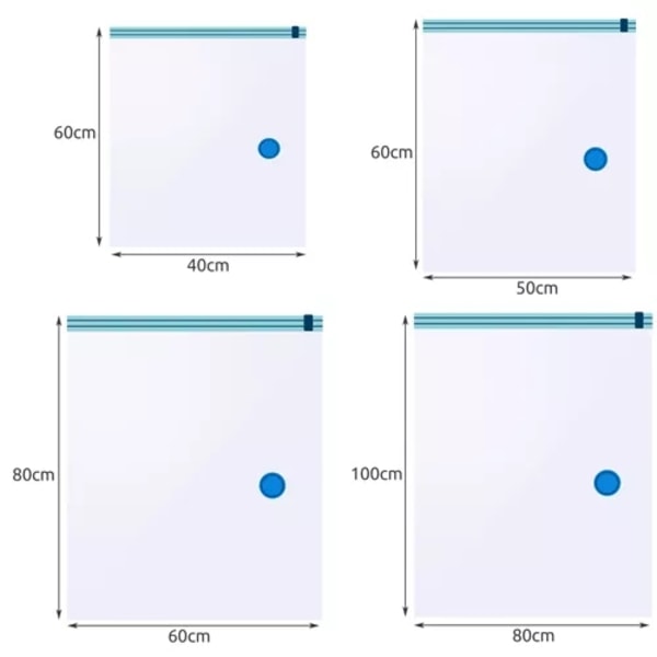 Vacuum Bags in Various Sizes - 10 pcs 778
