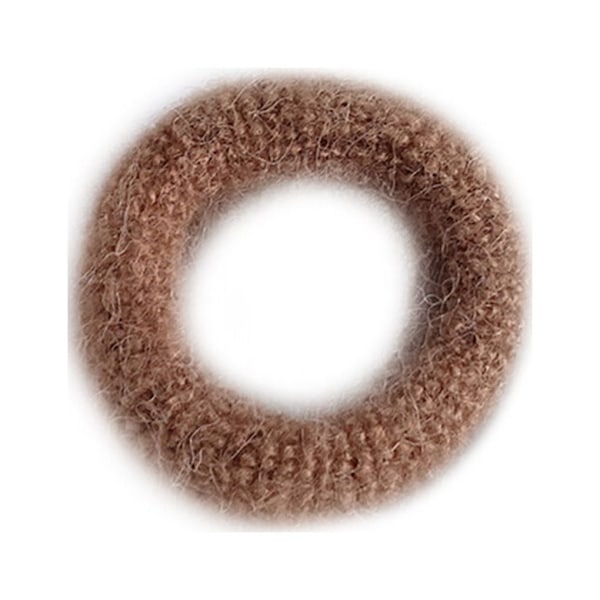 10 st hårsnoddar stretchiga dekorativa flerfärgade snagfria hästsvanshållare sömlösa scrunchies för kvinnor accessoarer bruna