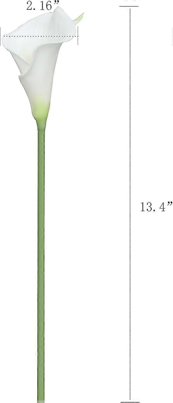 20 stk. Calla Lily Bryllupsbuket - Kunstige Blomster