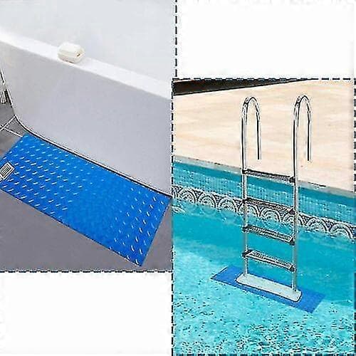 Poolstege Matta Halkfri Pool Steg Matta Säkerhetsfoder Kompatibel med Trappor Skyddande A