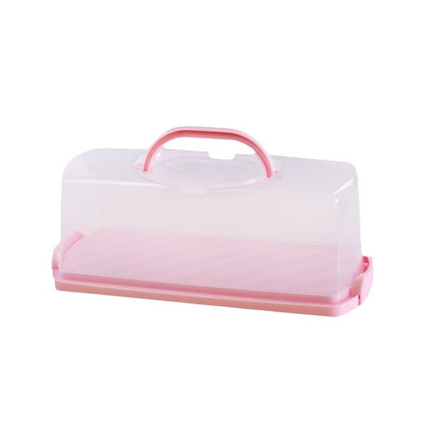 Kake- og bakverksboks - 36 x 16 x 13 cm - Rosa