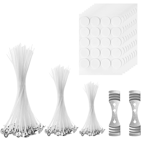 Kynttilän sydänlangat ja sydänlankanpidikkeet DIY-kynttilöille - 150 sydänlankaa
