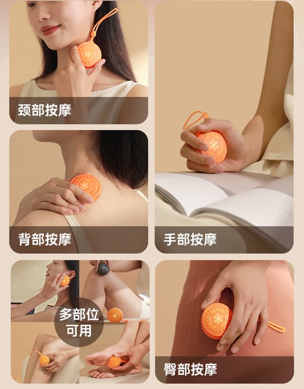 Bærbar Mini Vibrerende Massager - Håndleds Afslapning & Stresslindrende Massager grey