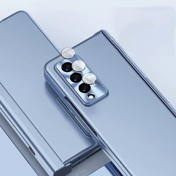 Kompatibelt Samsung Galaxy Z Fold 4 Cover med S Pen-holder & S Pen, Hængselbeskyttelse Cover Elektropletteret med Skærmbeskytter