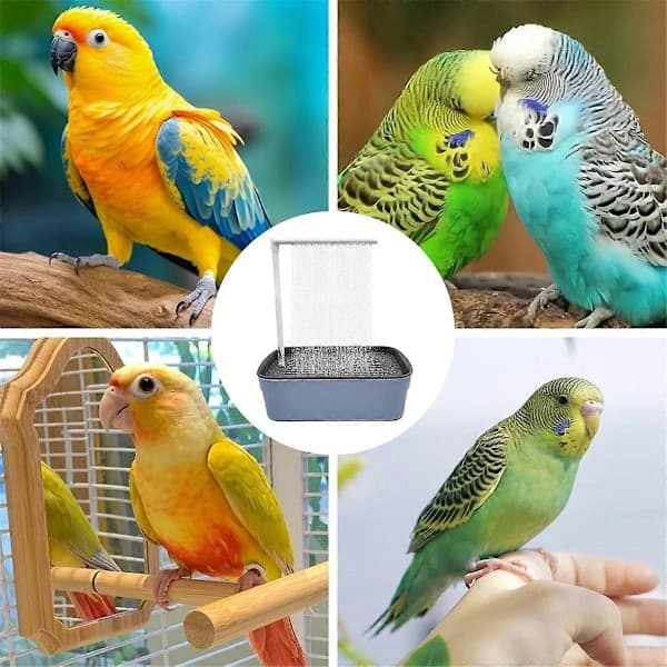 Bird Shower Bathtub Parrot Automatic Bath Pet Circulating Water Bathtub Pet Bird Bath Accessories