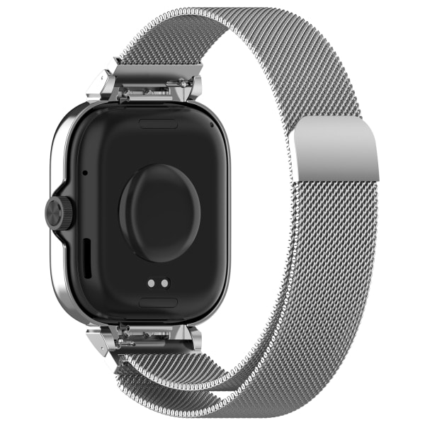 Metallirunkokotelo integroidulla rannekkeella Redmi Watch 4 Silver -kellolle