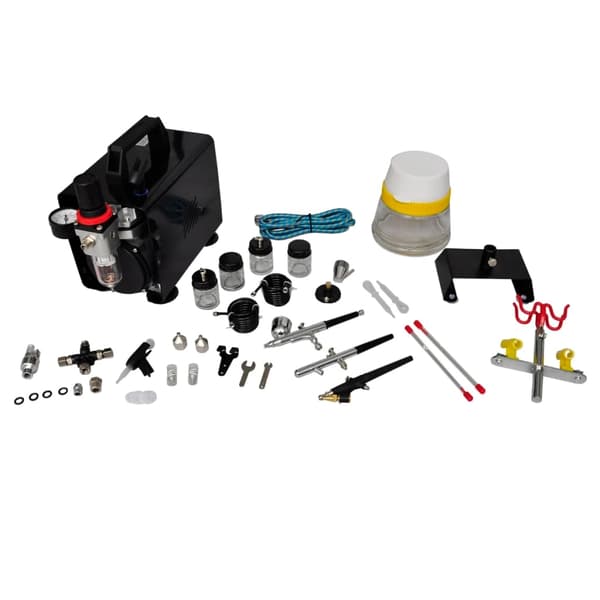 Kompressor Airbrush inkl. 3 sprøjtepistoler 8900