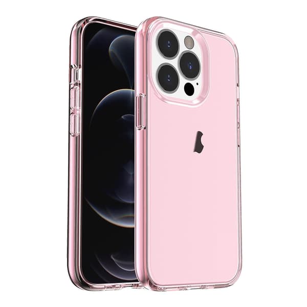 Transparent telefoncover Kompatibelt med iPhone 15 Pro Max Pink